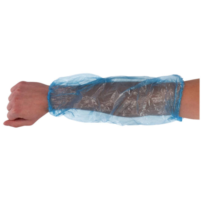 Mouwovertrek CMT 20x40cm 20mu LDPE blauw