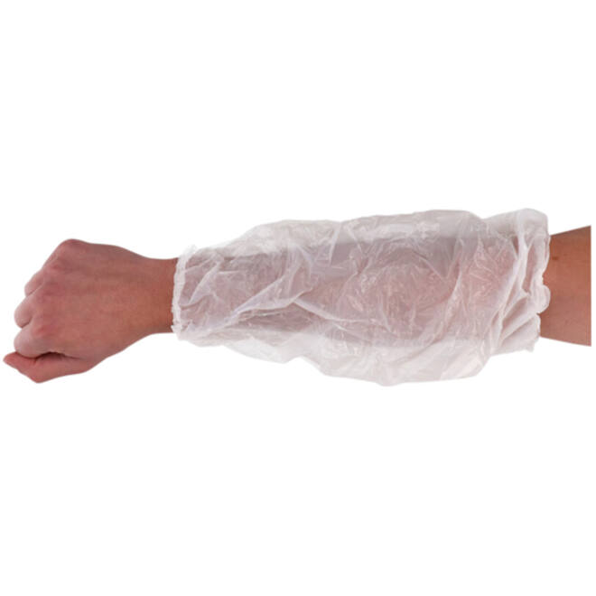 Mouwovertrek CMT 20x40cm 20mu LDPE wit