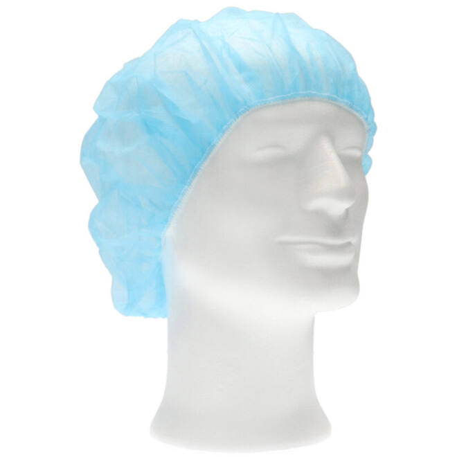Haarnet CMT bouffant non-woven M 50cm PP blauw