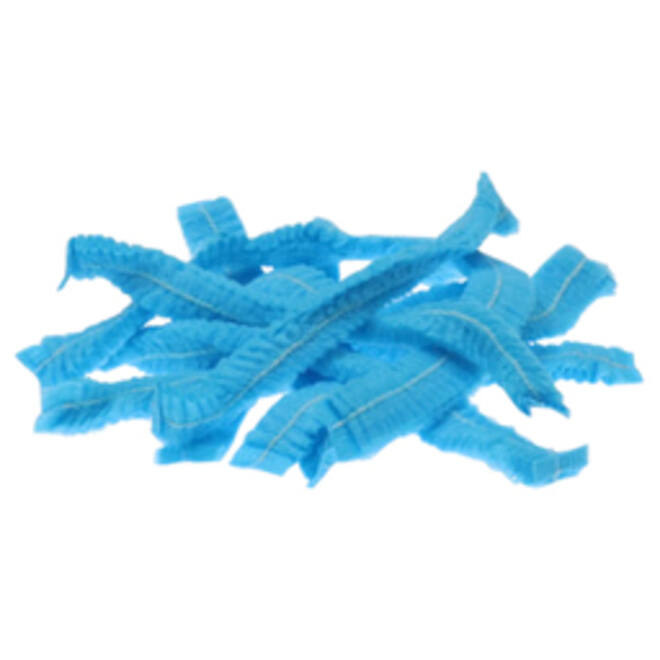 Haarnet CMT clip non-woven L 53cm PP blauw