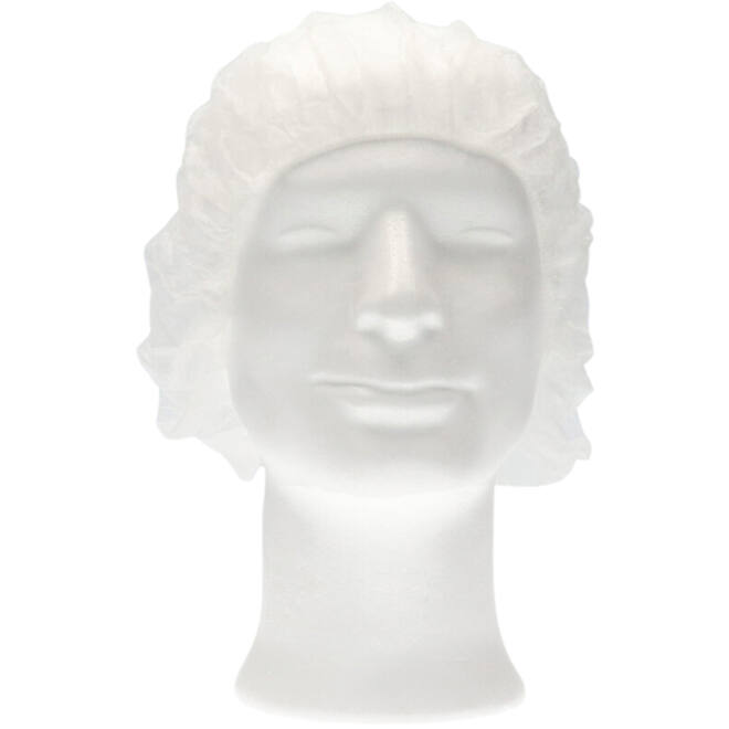 Haarnet CMT bouffant non-woven L 53cm PP wit