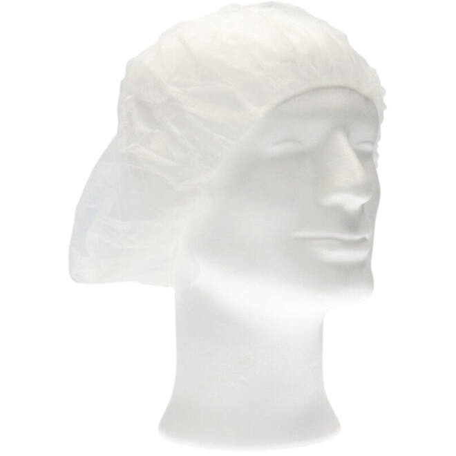 Haarnet CMT bouffant non-woven L 53cm PP wit