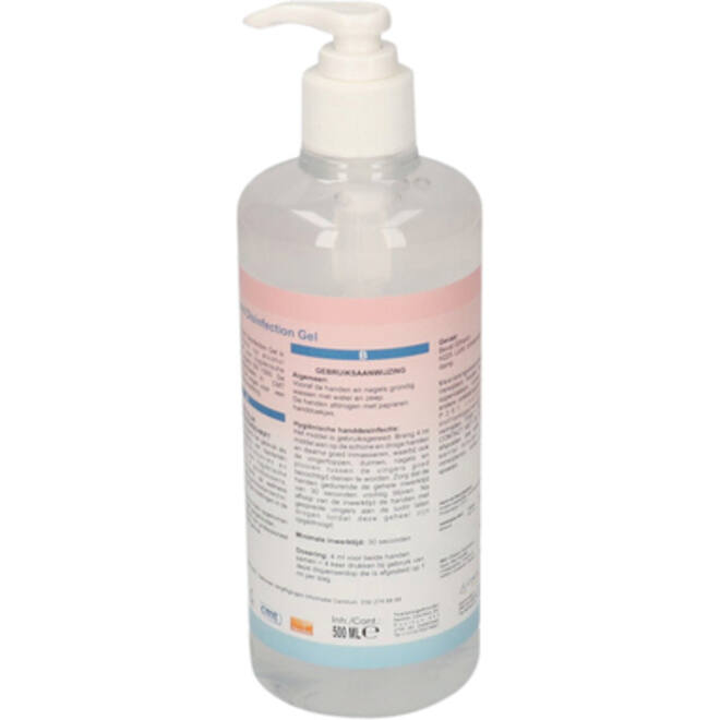 Handdesinfectie CMT pompflacon alcoholgel 500ml