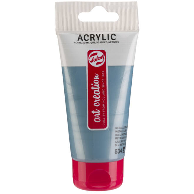 Acrylverf Talens Art Creation 834 metallicblauw tube à 75ml