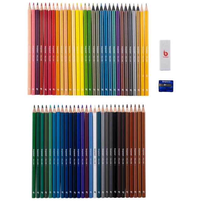 Teken- en kleurset Bruynzeel blik á 60 kleuren assorti