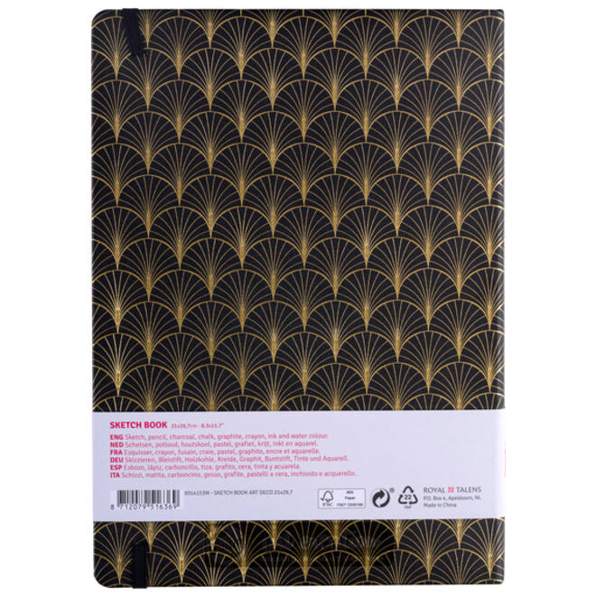Schetsboek Talens Art Creation Art Deco 21x29,7cm 140gr 80vel