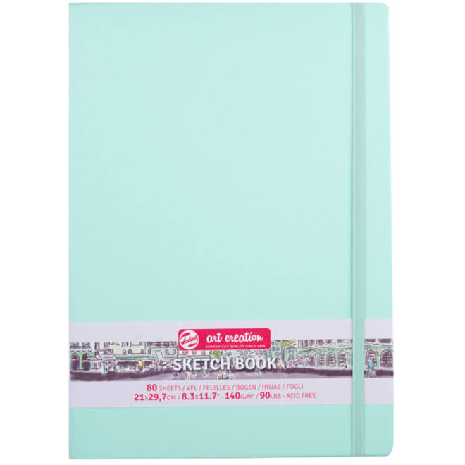 Schetsboek Talens Art Creation frisse munt 21x29,7cm 140gr 80vel