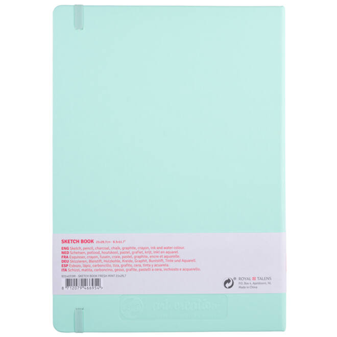Schetsboek Talens Art Creation frisse munt 21x29,7cm 140gr 80vel