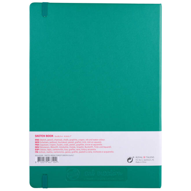 Schetsboek Talens Art Creation woudgroen 21x29,7cm 140gr 80vel