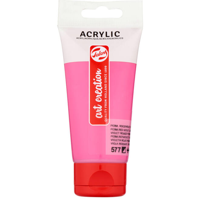 Acrylverf Talens Art Creation 577 permanentroodviolet licht tube à 75ml