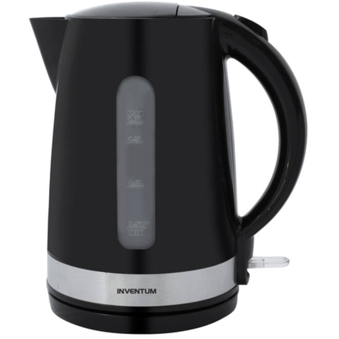 Waterkoker Inventum 1.7liter zwart met rvs