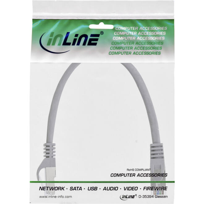 Kabel InLine Cat.5e SF UTP 1.5 meter grijs