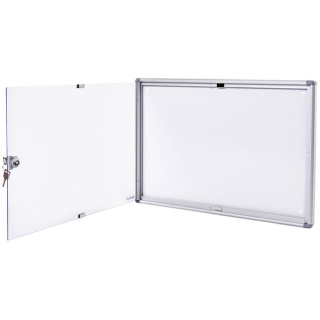 Binnenvitrine wand MAULextraslim whiteboard 2xA4 met slot