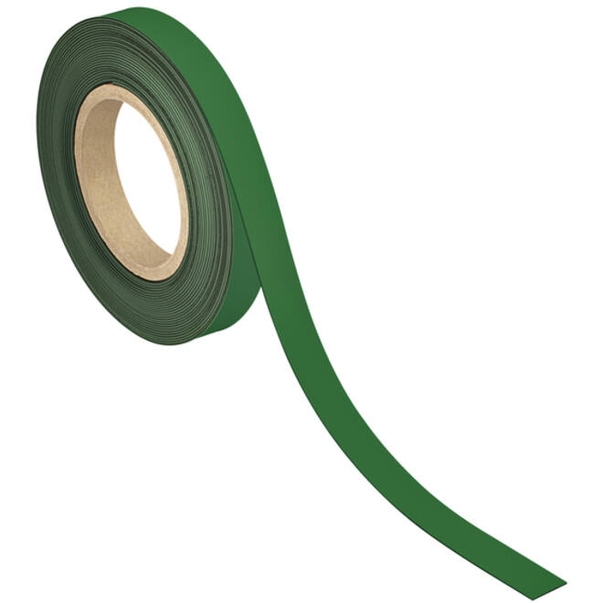Magneetband MAUL beschrijf- wisbaar 10mx20mmx1mm groen
