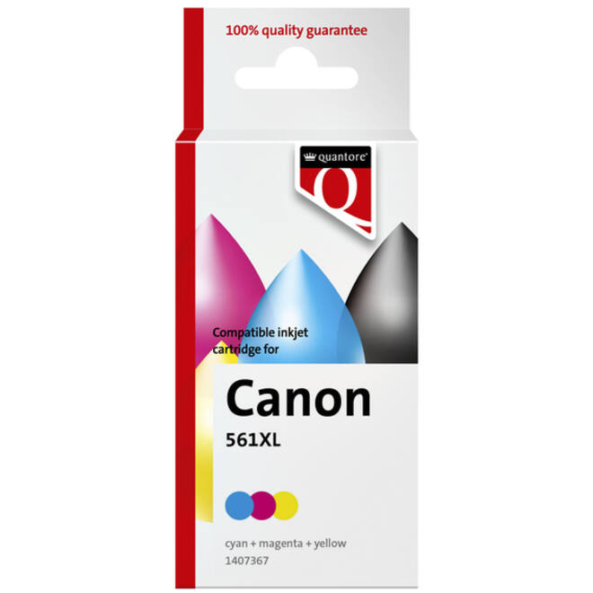 Inktcartridge Quantore alternatief tbv Canon CL561XL kleur