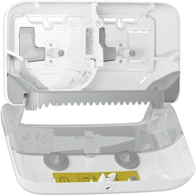 Dispenser Tork T7 voor hulsloos toiletpapier wit 558040