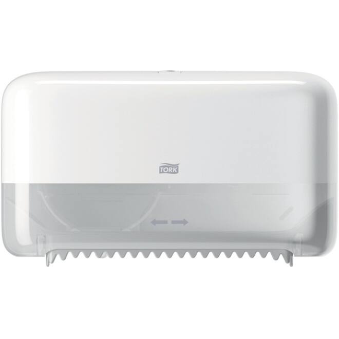Dispenser Tork T7 voor hulsloos toiletpapier wit 558040