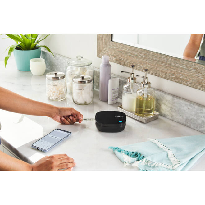 Labelprinter Dymo LetraTag 200B draagbaar bluetooth 12mm zwart