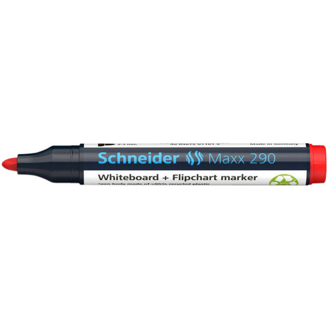 Viltstift Schneider Maxx 290 whiteboard rond 2-3mm assorti doos à 3+1 gratis
