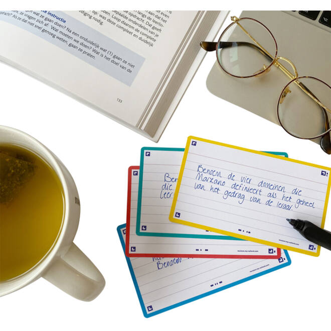 Flashcard Oxford 2.0 75x125mm 80vel 250gr lijn assorti