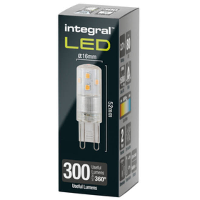 Ledlamp Integral G9 4000K koel wit 2.7W 300lumen