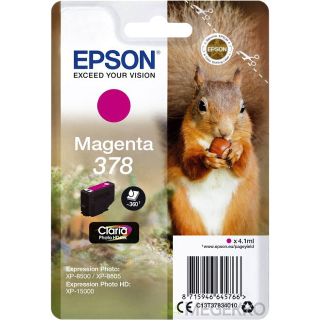 Inktcartridge Epson 378 T3783 rood