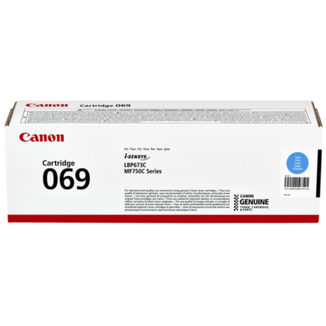 Tonercartridge Canon 069 blauw