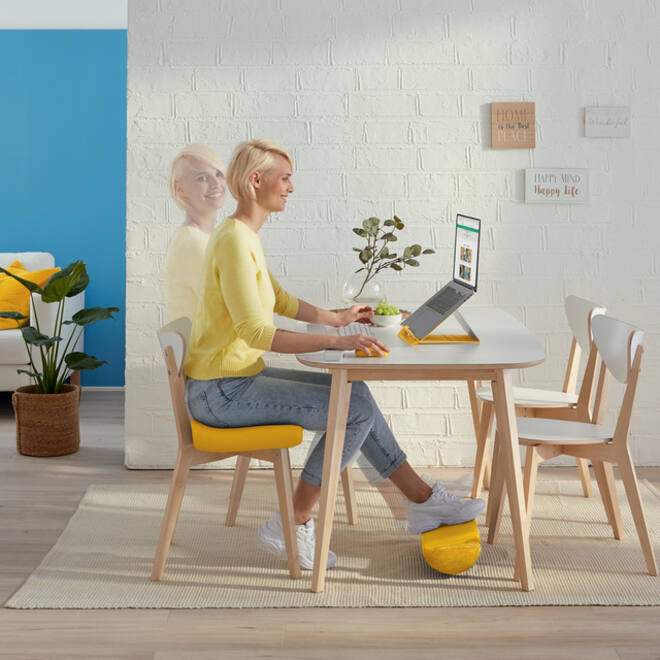 Laptopstandaard Leitz Ergo Cosy geel