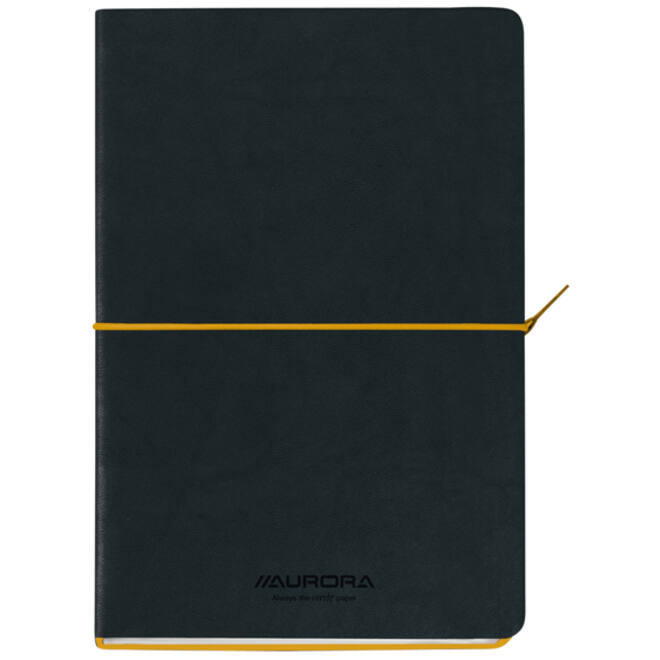 Notitieboek Aurora Tesoro A5 192blz lijn 80gr geel