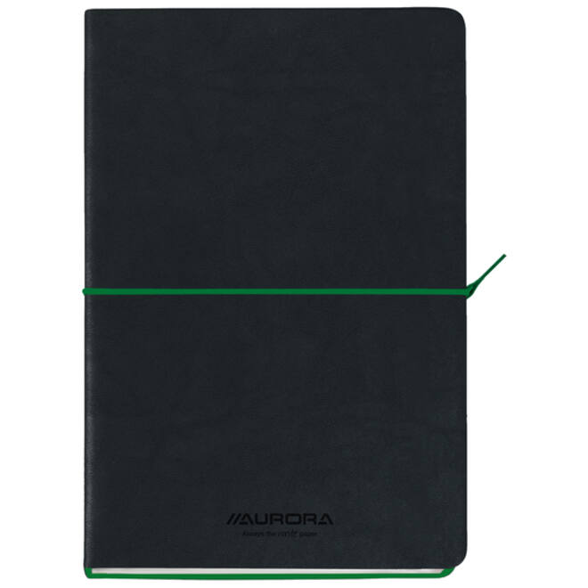 Notitieboek Aurora Tesoro A5 192blz lijn 80gr groen