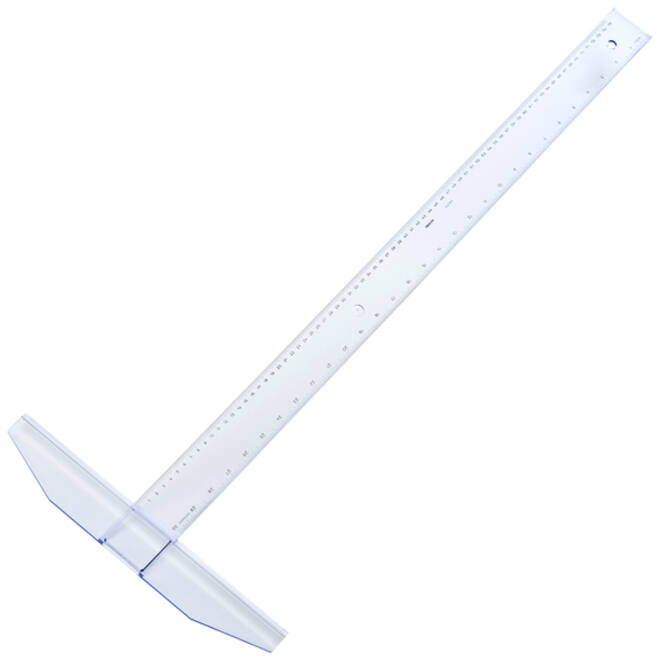 Tekenhaak Aristo GeoCollege 75cm transparant