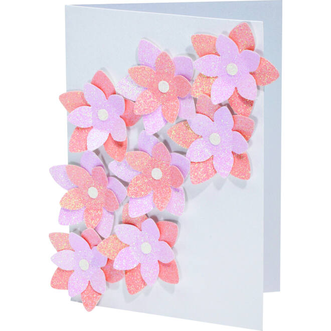 Glitterkarton Folia 50x70cm 300gr 5 vel ice assorti