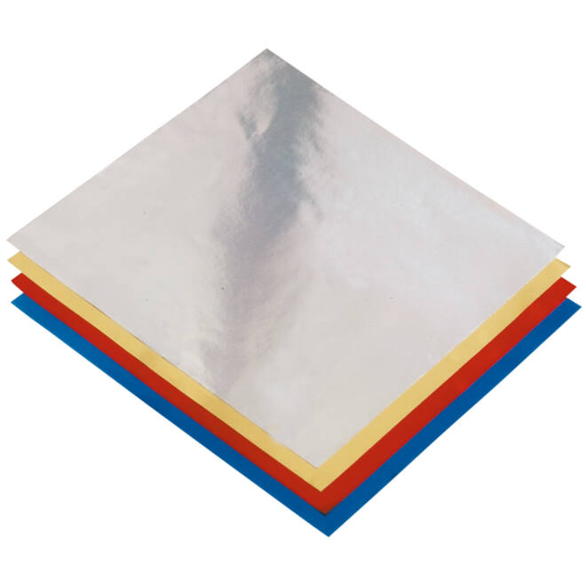 Vouwblaadjes Folia 15x15cm 50 vel alufolie assorti kleuren