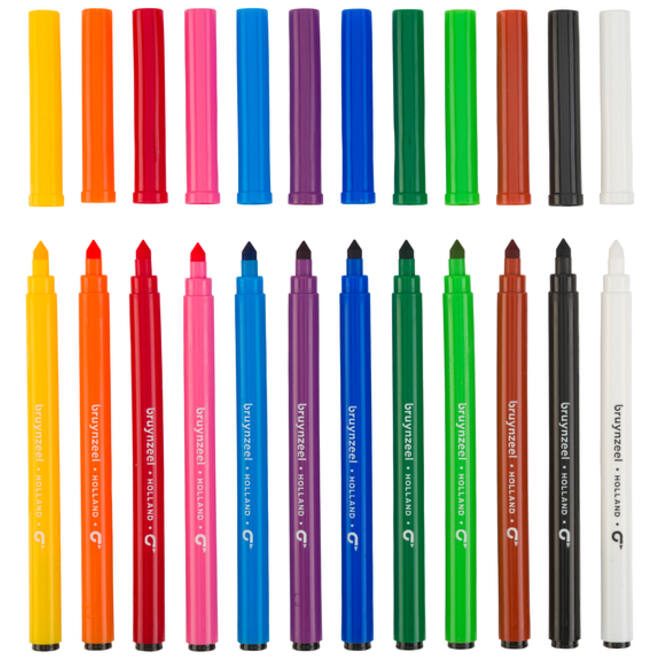 Kleurstift Bruynzeel Teens Superpoint set à 12 kleuren