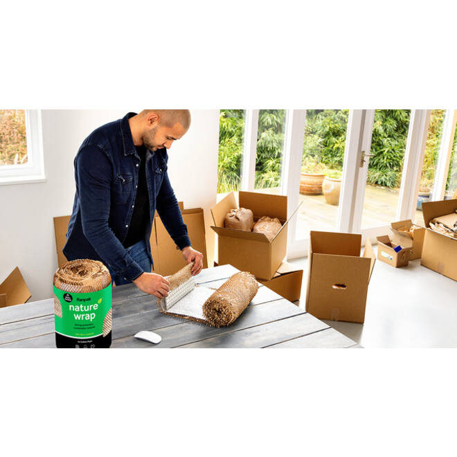 Inpakmateriaal Ranpak naturewrap luchtkussen 40cmx9m bruin