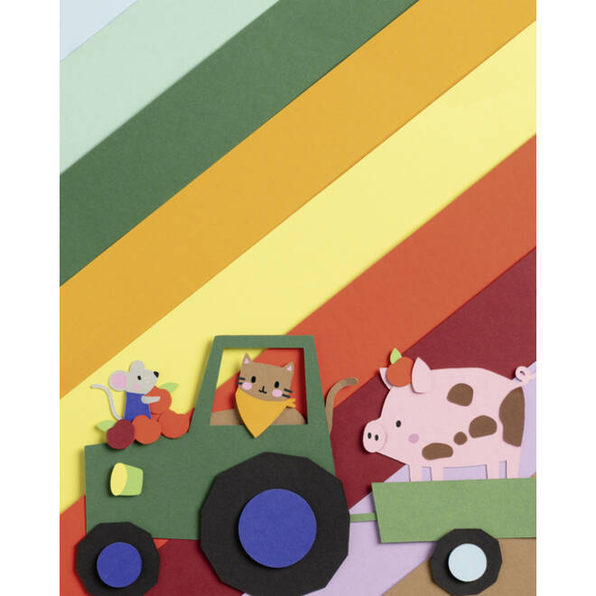 Fotokarton Folia 2-zijdig 24x35cm 300gr 25vel assorti