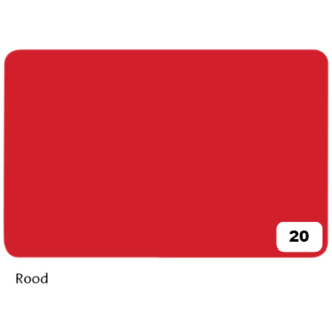 Fotokarton Folia 2-zijdig 50x70cm 300gr nr20 rood