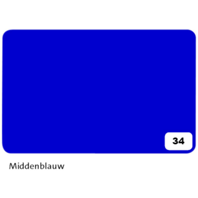 Fotokarton Folia 2-zijdig 50x70cm 300gr nr34 middenblauw