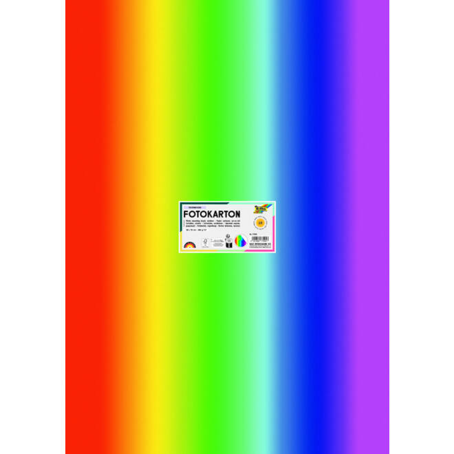 Fotokarton Folia 2-zijdig 50x70cm 300gr regenboog