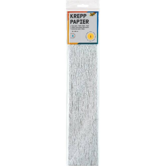Crêpepapier Folia 250x50cm nr9126 zilver