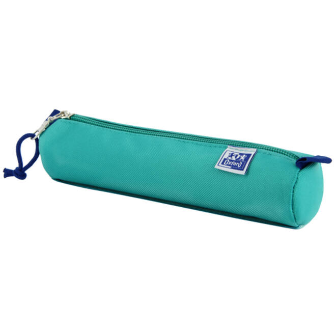 Pennenetui Oxford rond turquoise