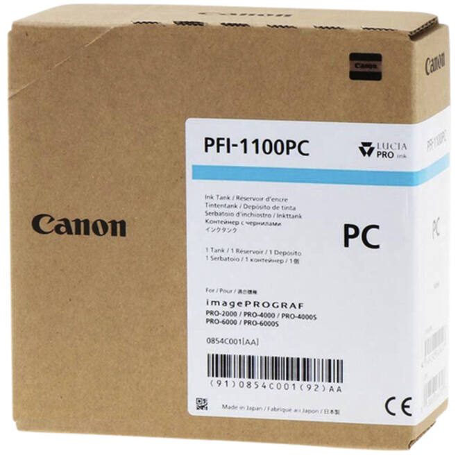 Inktcartridge Canon PFI-1100 foto blauw