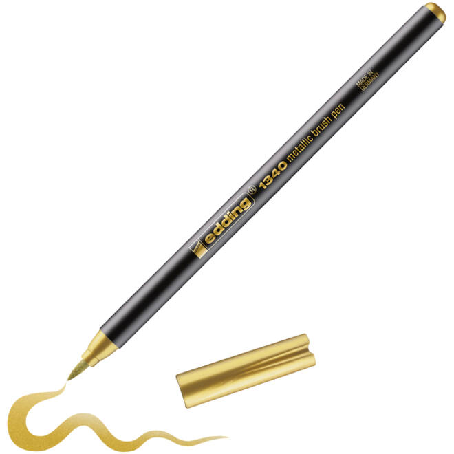 Brushpen edding 1340 metallic goud