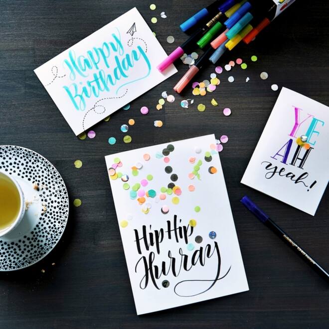 Brushpen edding 1340 letteringset assorti set à 4 stuks