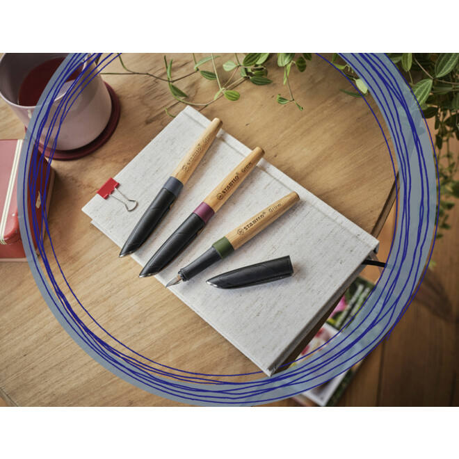 Vulpen STABILO Grow medium bosbesblauw/beuken