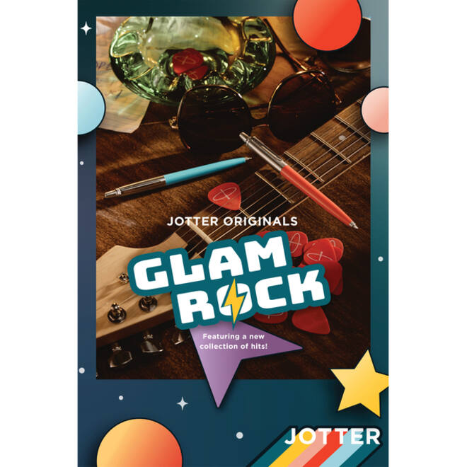 Balpen Parker Jotter Originals 70's Glam CT M transitbox 20 assortikleuren