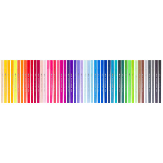 Fineliner en brushpen Bruynzeel etui 48 kleuren