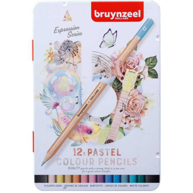 Kleurpotlood Bruynzeel 12 stuks pastel kleuren