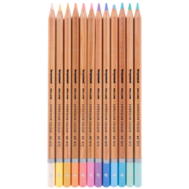 Kleurpotlood Bruynzeel 12 stuks pastel kleuren