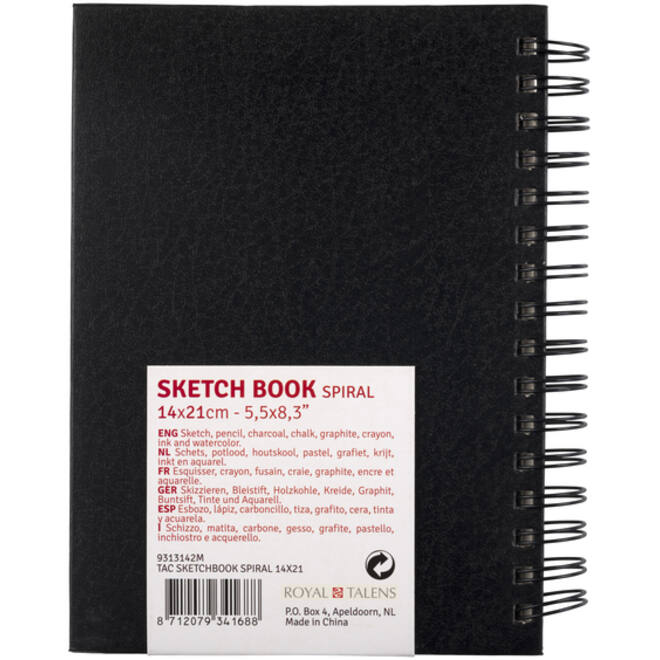 Schetsboek Talens Art Creation Spiraal 14x21cm 110gr 80vel